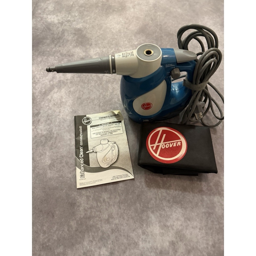 Hoover Handheld Bagless Corded Portable Vacuum w/ Bag, Manual, Funnel Blue
